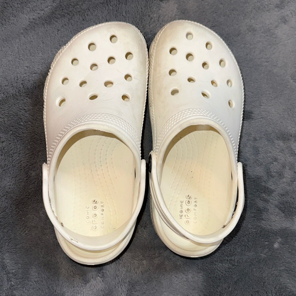 White Used Crocs